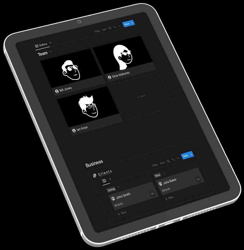 Mockup of ipad small